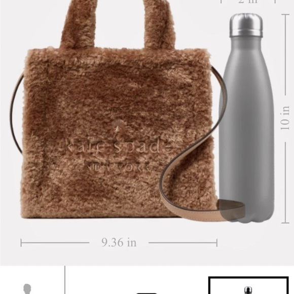 Kate Spade Brown Faux Fur Tote - Picture 6 of 10